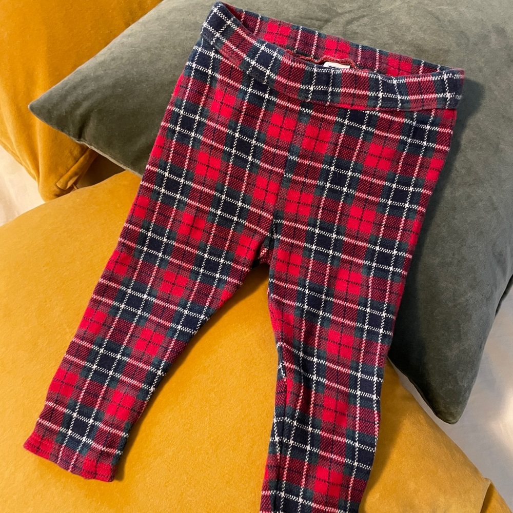 Janie and Jack plaid leggings